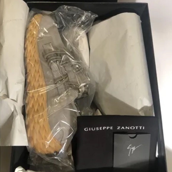giuseppe zanotti BNIB textured sole suede lowtops - Picture 8 of 12